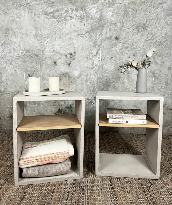 Mesa de luz LYRA con estante