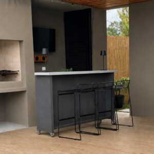 Barra exterior con hierro